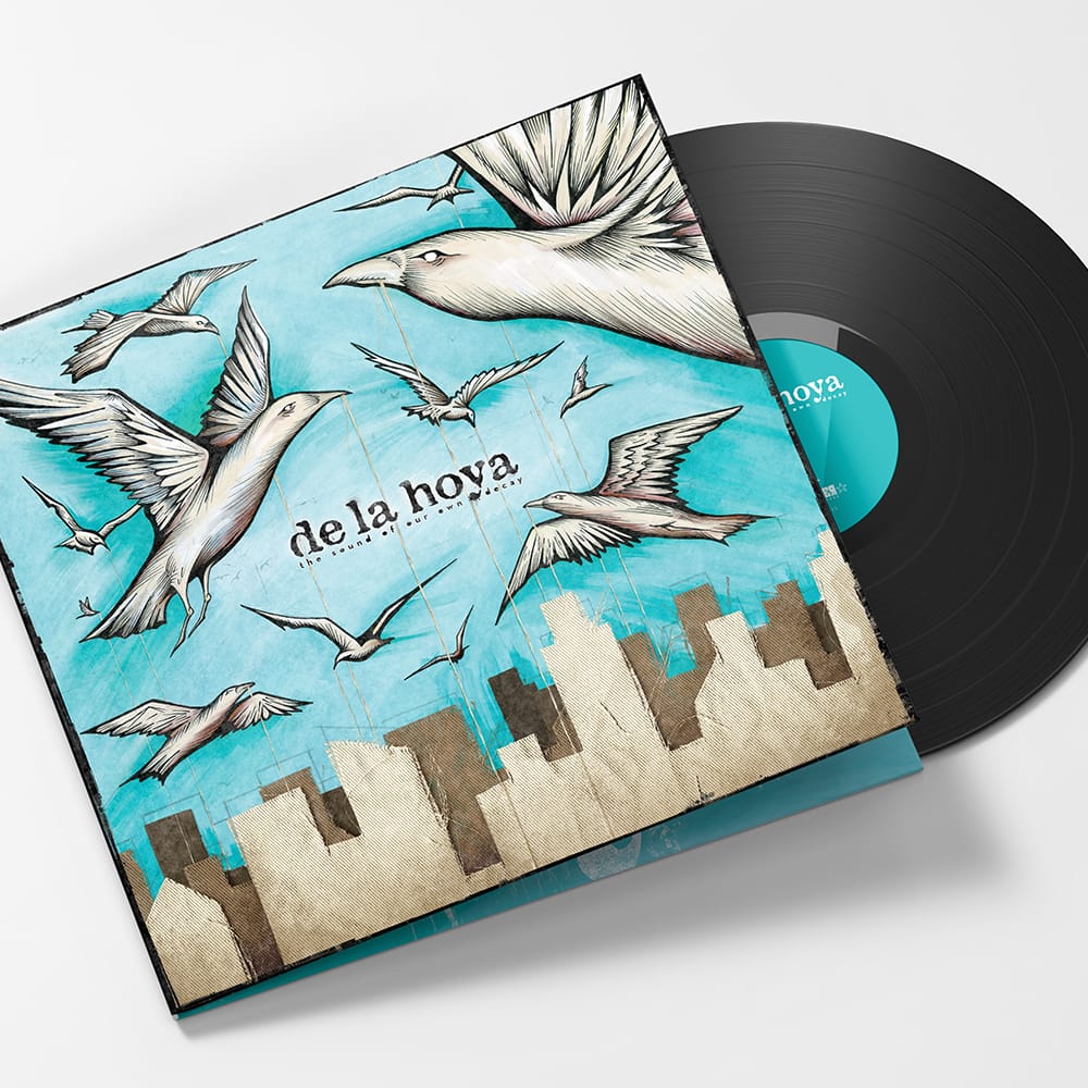 de la hoya the sound of our own decay double LP cover mockup