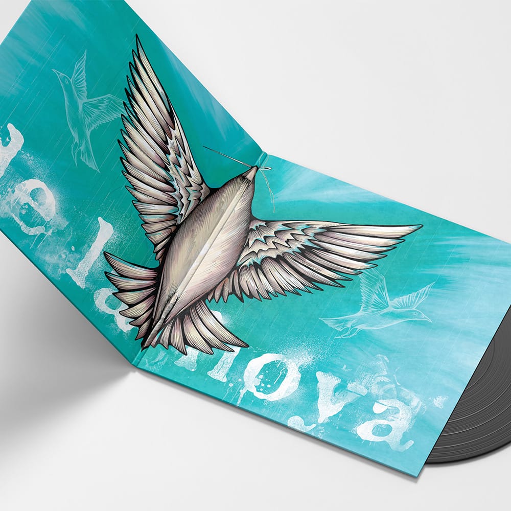 de la hoya the sound of our own decay double LP gatefold mockup