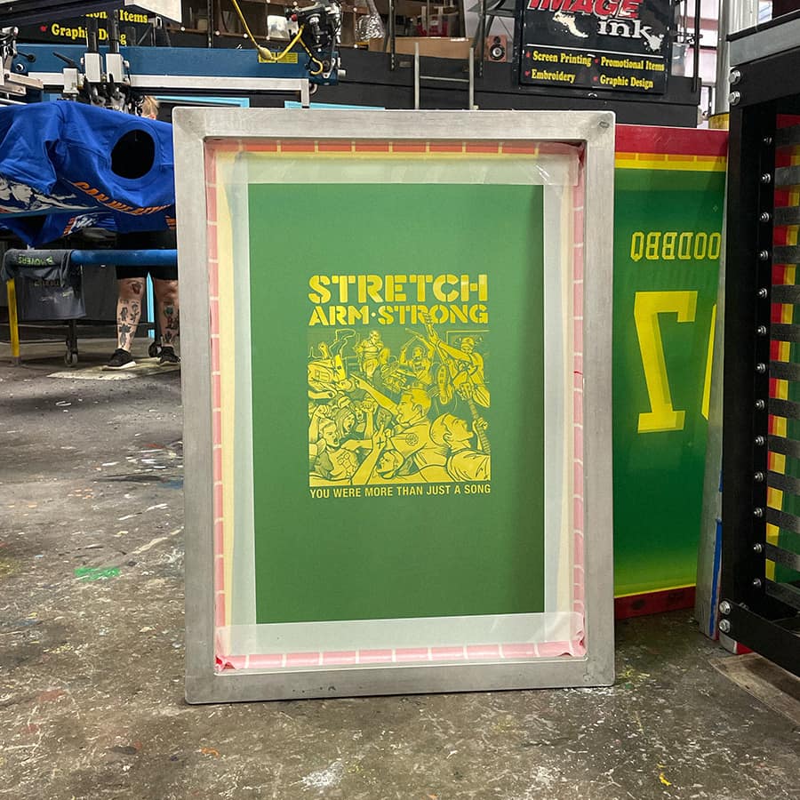 stretch arm strong silkscreen frame