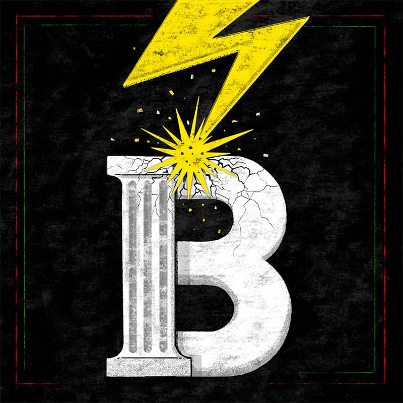 illustration of a B