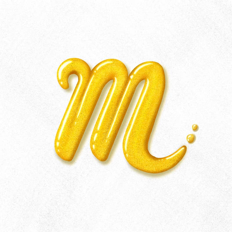 illustration of an M