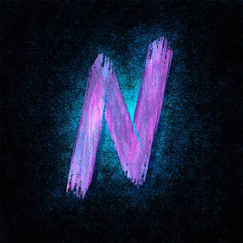 illustration of an N