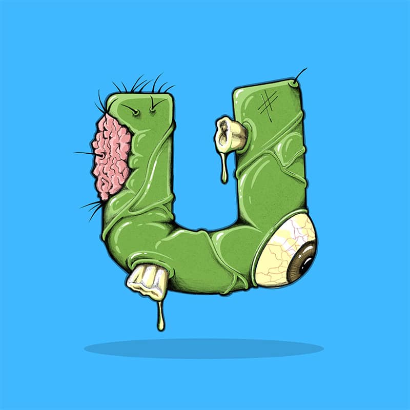 illustration of a U