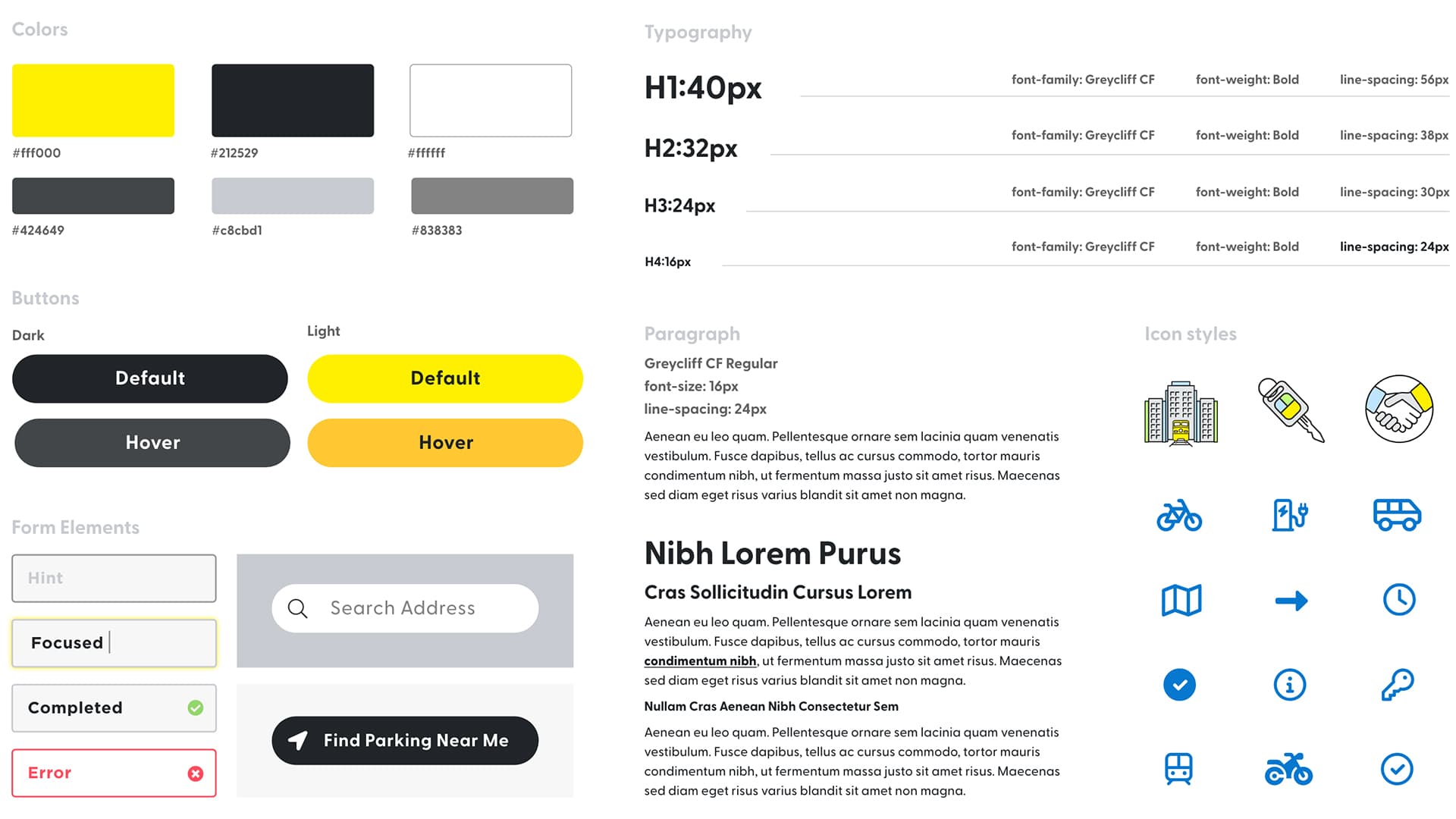 ParkFast style guide