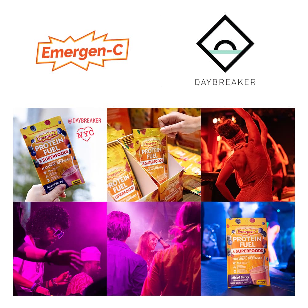 emergen-c and daybreaker NYC event
