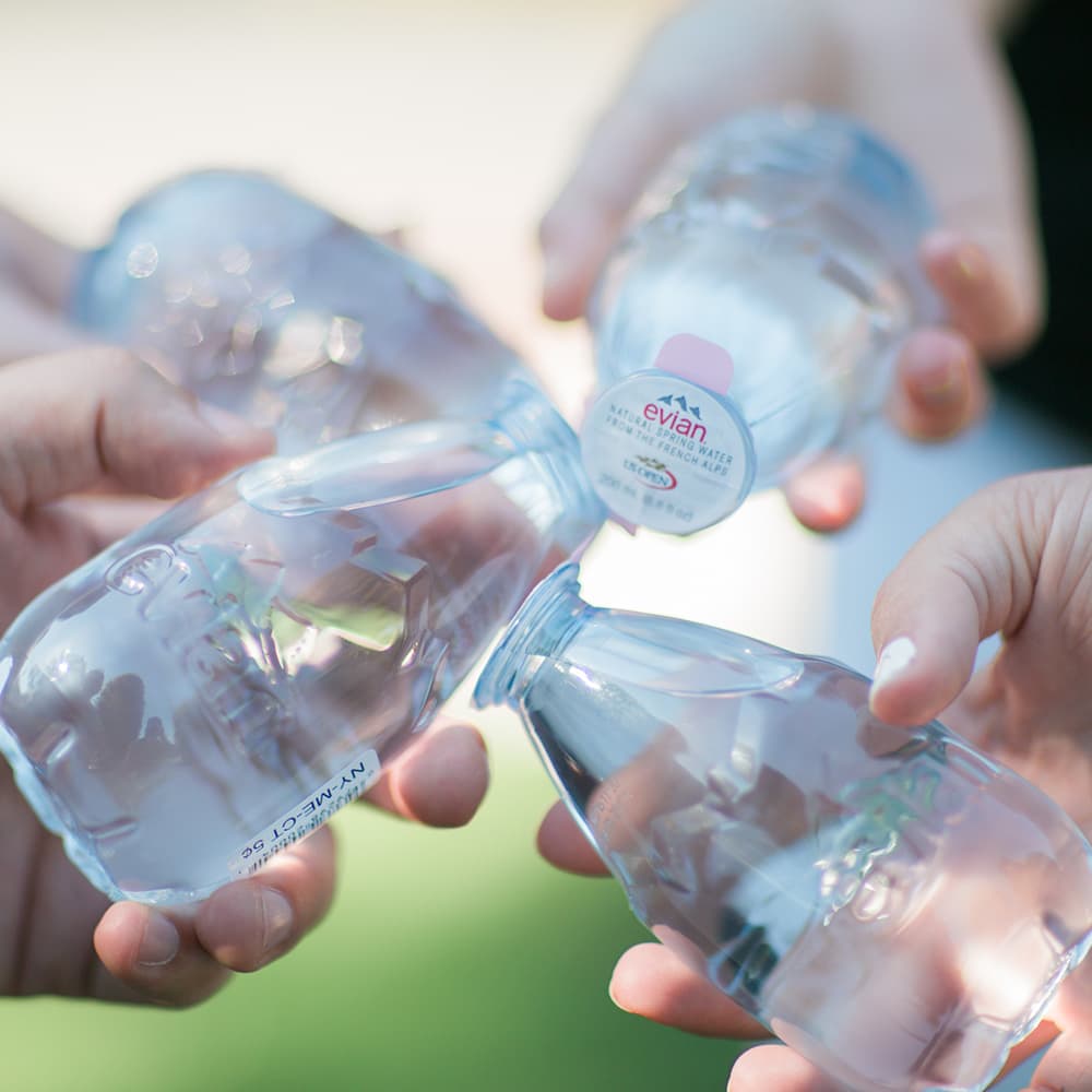 evian drops huddle